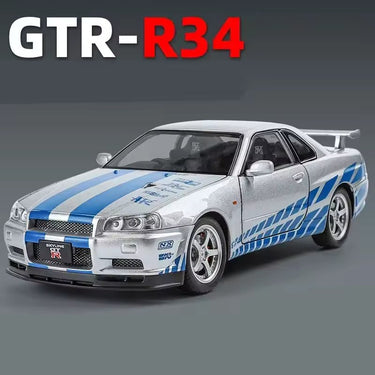 1:24 NISSAN SKYLINE ARES GTR R34 ALLOY DIECAST MODEL